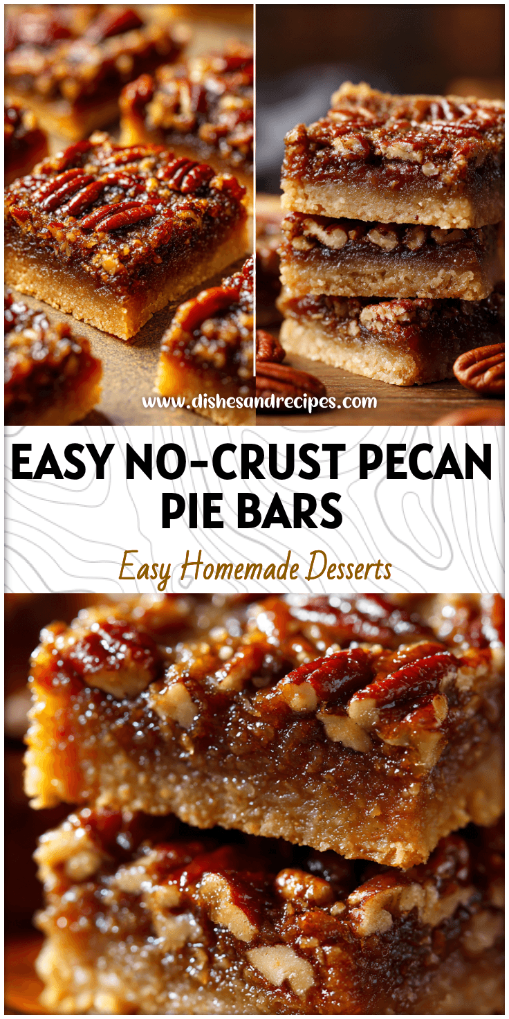 Pecan Pie Bars – Easy Pecan Tart Bars & Delicious No Crust Dessert